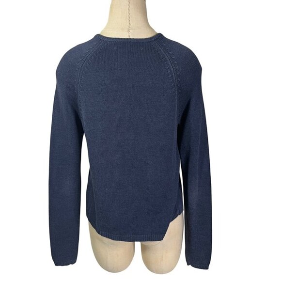 30% off! Vintage the Limited cardigan women's XS blue 100% silk knit sweater - Picture 7 of 7